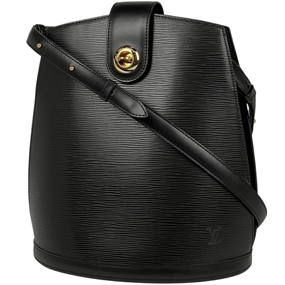 Louis Vuitton Cluny Shoulder Bag Epi Leather Noir Black